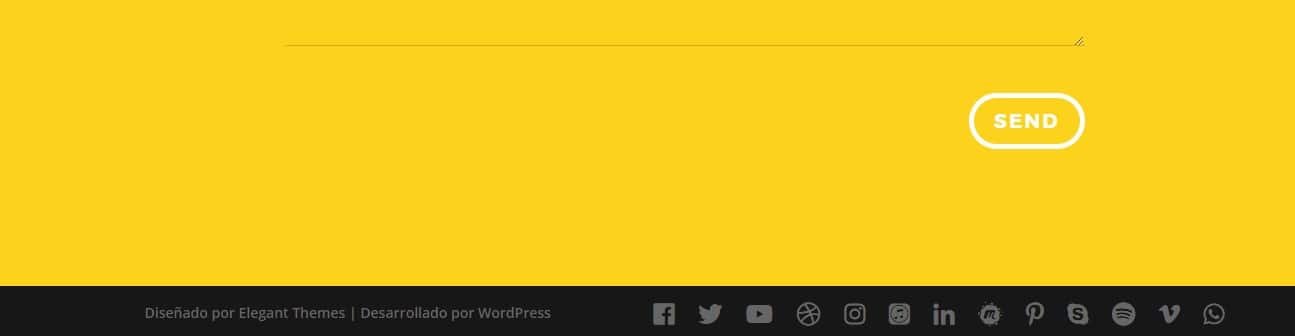 iconos adicionales en footer