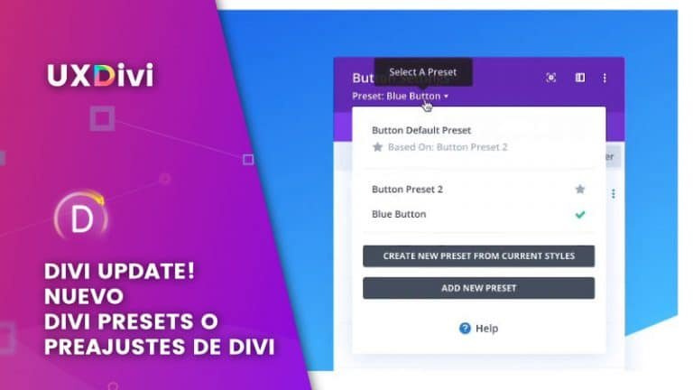 Divi Presets: cómo usar los preajustes en Divi