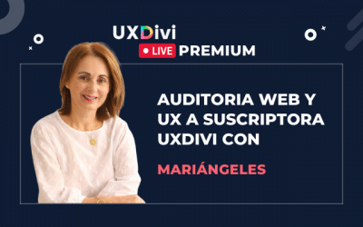 Webinar #15: Auditoria web y UX con suscriptora Mariángeles