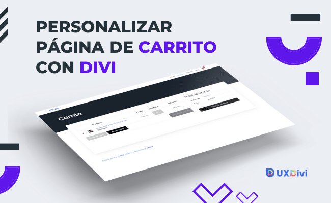 Personalizar el diseño de la página de "Carrito" con Woocommerce y Divi