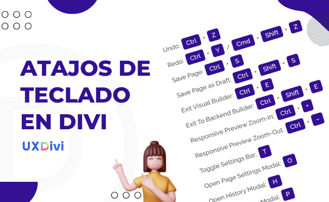 BL Como usar los atajos de teclado en Divi