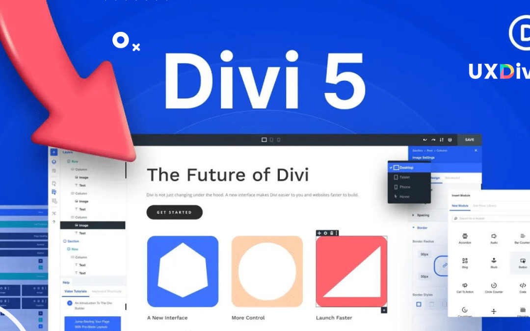 Nueva interfaz de Divi 5: cómo funciona el nuevo sistema