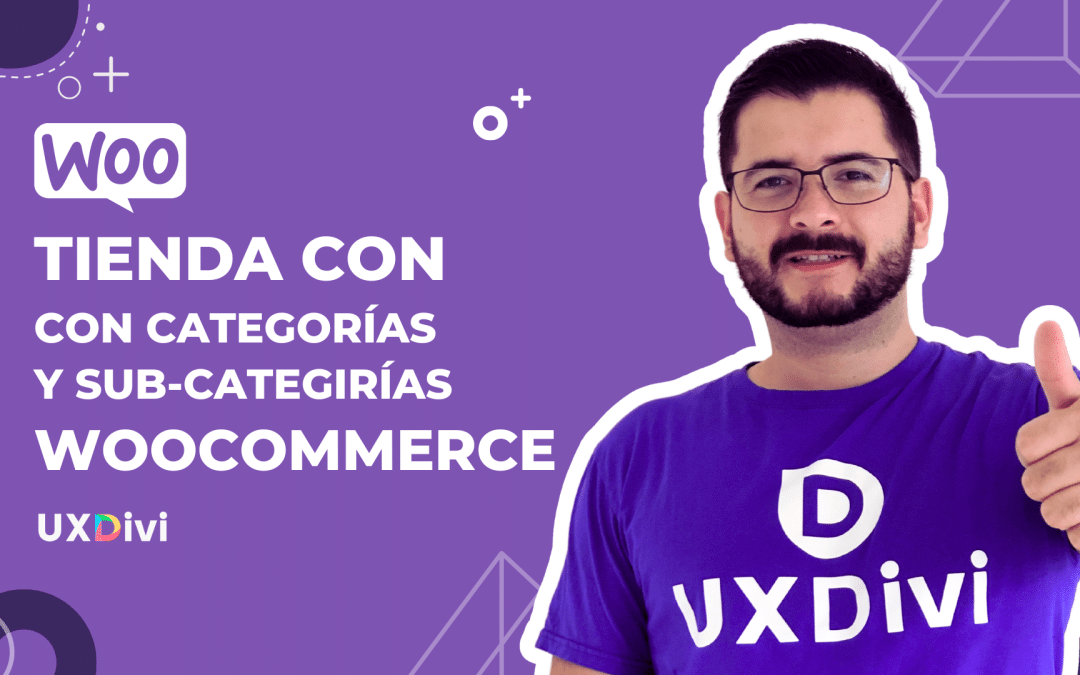 Tienda WooCommerce con categorías y subcategorías en Divi