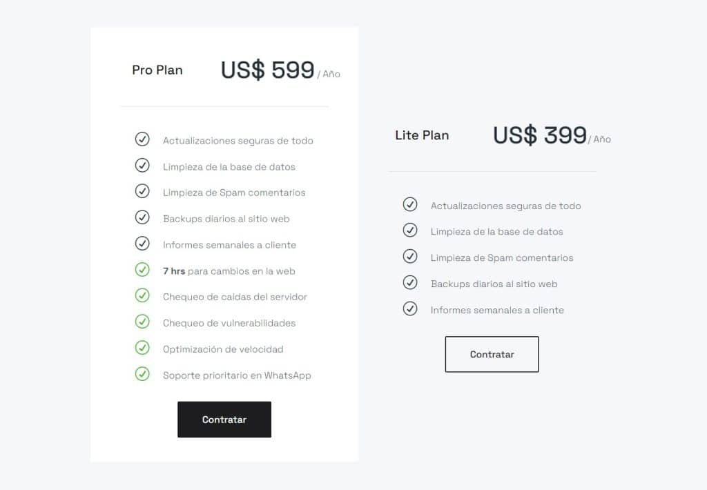 Vende paquetes de mantenimiento Web a tus clientes (Ejemplo real) Planes de MUX Studio