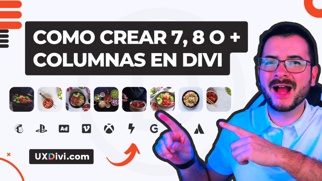 Como crear 7, 8 o más columnas en Divi