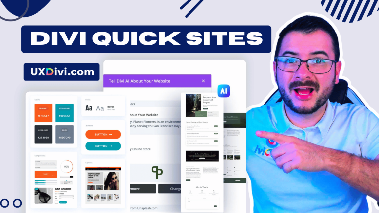 Divi Quick Sites: crear sitios completos en Divi