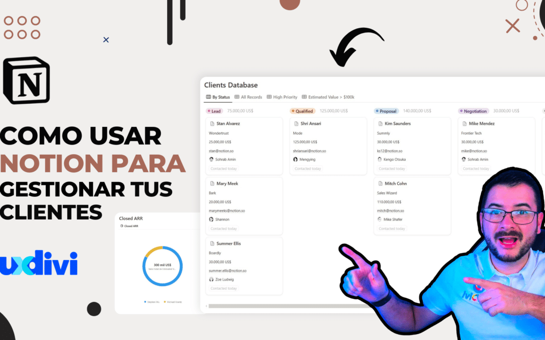 Notion para organizar y gestionar clientes (plantilla)