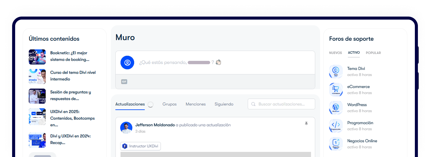 Plataforma uxdivi2 Mockup UXDivi