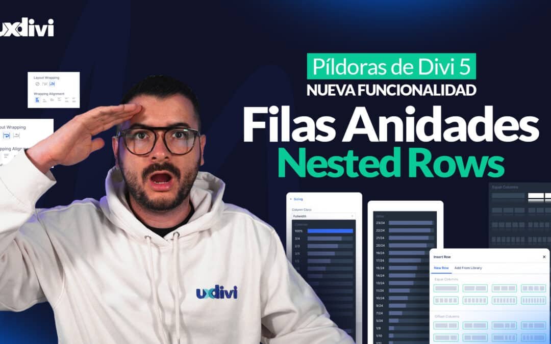 Filas anidadas en Divi 5: estructuras complejas