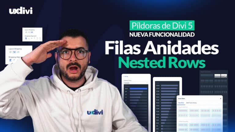 Filas anidadas en Divi 5: estructuras complejas