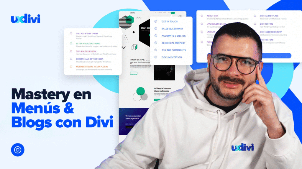 Mastery en creación de Menús & Blogs personalizados en Divi