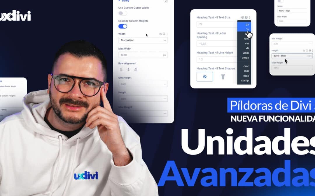 Unidades CSS avanzadas en Divi 5 (ch, lh, vi, vb)