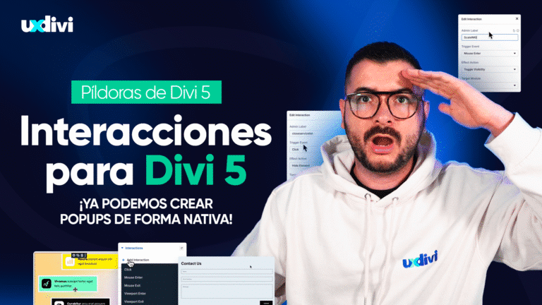 Interacciones en Divi 5: popups nativos al fin