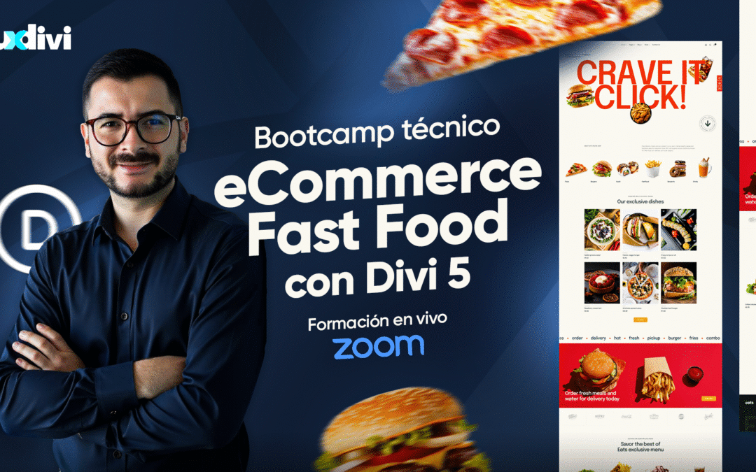 Curso Fast Food con Divi 5 y WooCommerce: Bootcamp Grabado