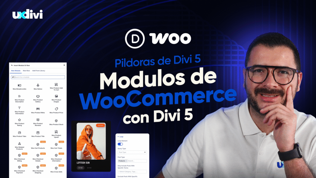 Ya puedes crear tiendas online completas con Divi 5 y WooCommerce. Descubre cómo usar sus nuevos módulos y diseñar tiendas únicas y rápidas.