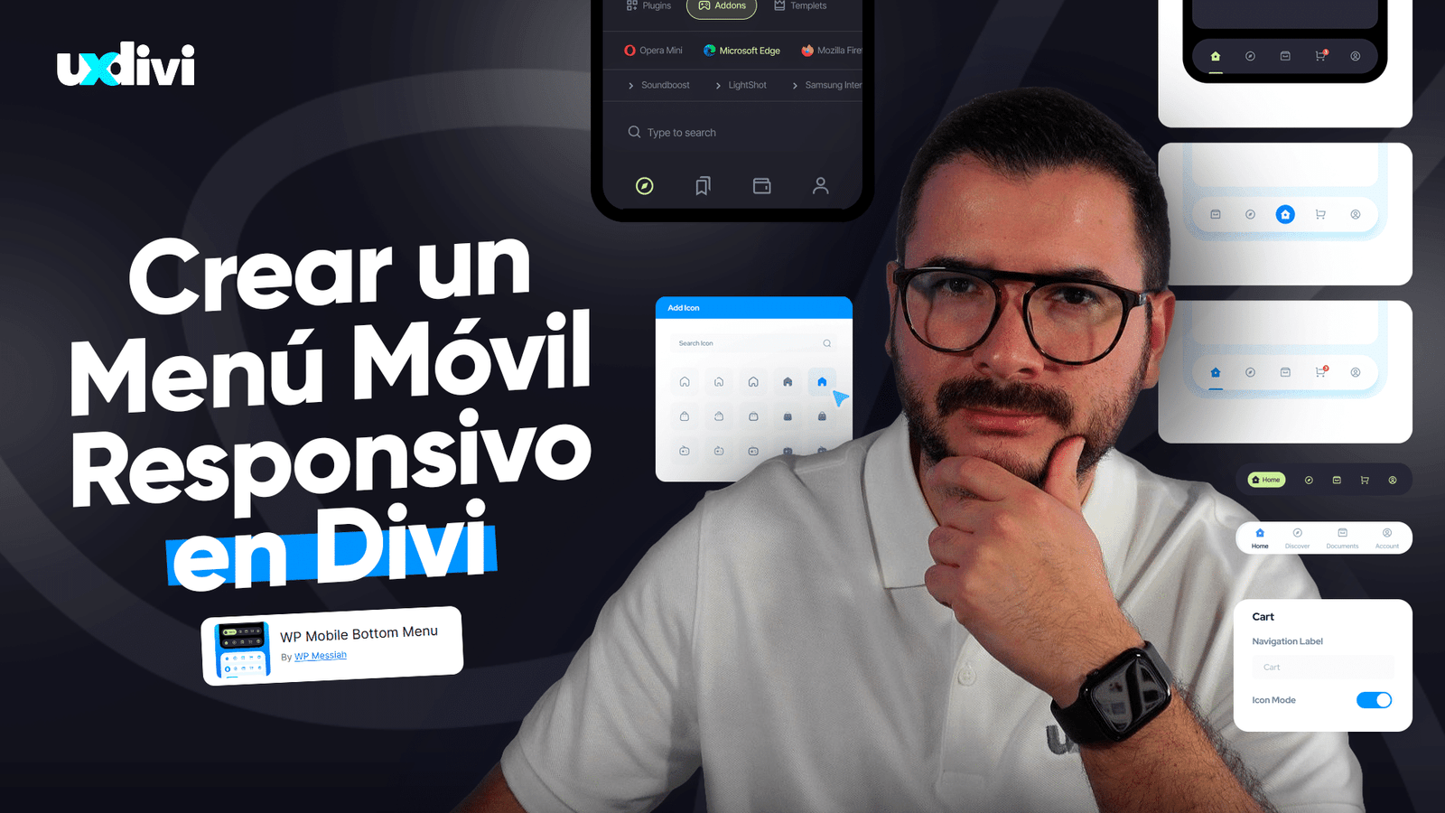 Menú móvil tipo APP en WordPress (Divi 5 o cualquier tema)