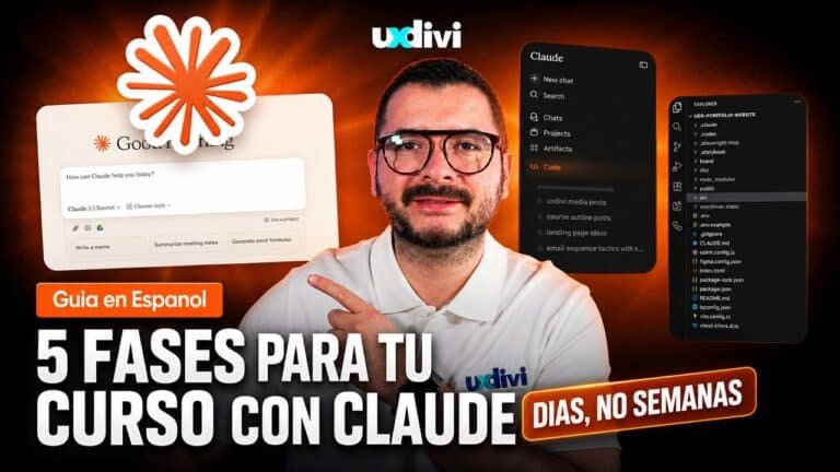 Crear un curso completo con Claude AI — flujo de 4+1 fases