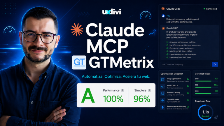 Auditoría de velocidad web con IA: conecta GTmetrix a Claude