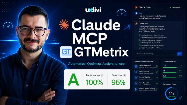 Auditoría de velocidad web con IA: conecta GTmetrix a Claude