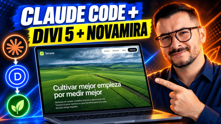 Sitio web de Claude Code a Divi 5 a través de Novamira