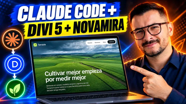 Sitio web de Claude Code a Divi 5 a través de Novamira